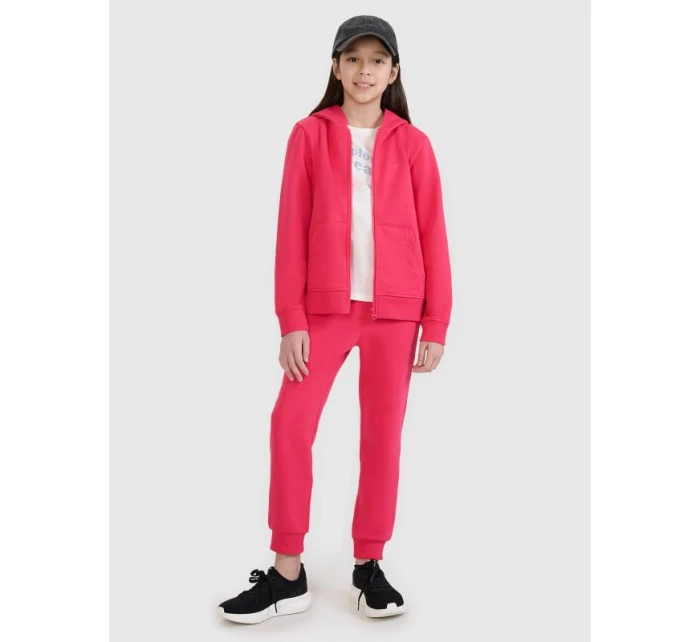 Dívčí mikina s kapucí model 22052507 - 4F Dívčí mikina s kapucí model 22052507 - 4F