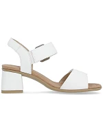 Dámske kožené sandále Remonte by Rieker D1K51-80 v bielej farbe