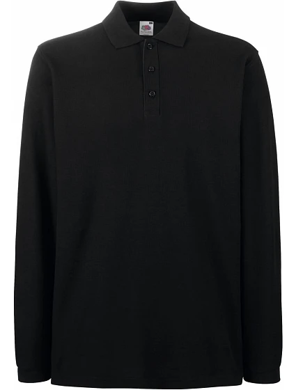 Fruit of the Loom Premium Polo LSL Piqué – polokošeľa s dlhým rukávom 16.3310 čierna Fruit of the Loom Premium Polo LSL Piqué – polokošeľa s dlhým rukávom 16.3310 čierna