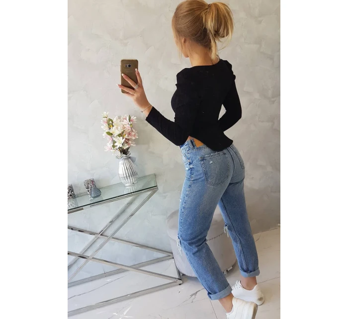 Halenka s model 18748535 rukávy černá - K-Fashion Halenka s model 18748535 rukávy černá - K-Fashion