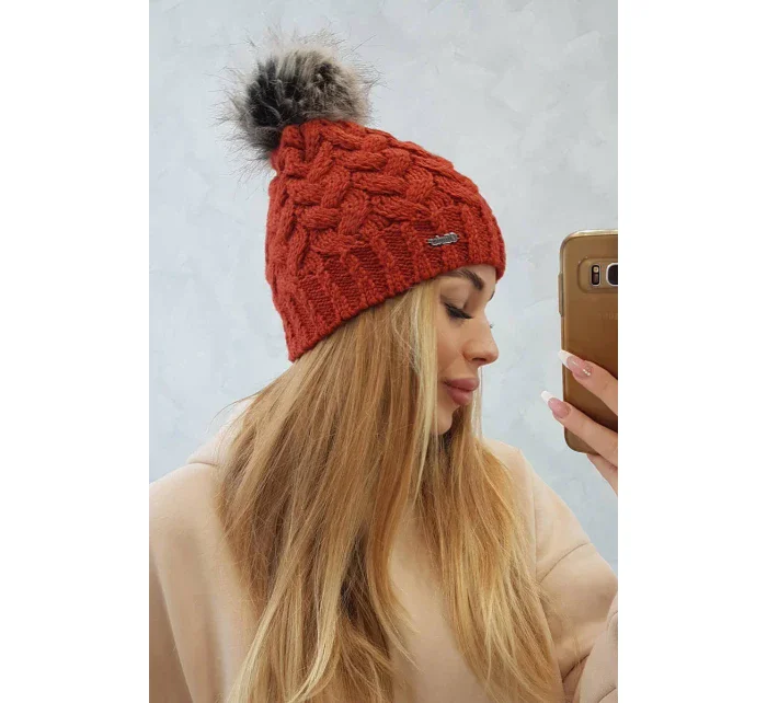 Fleecová čiapka Daria K217 červená