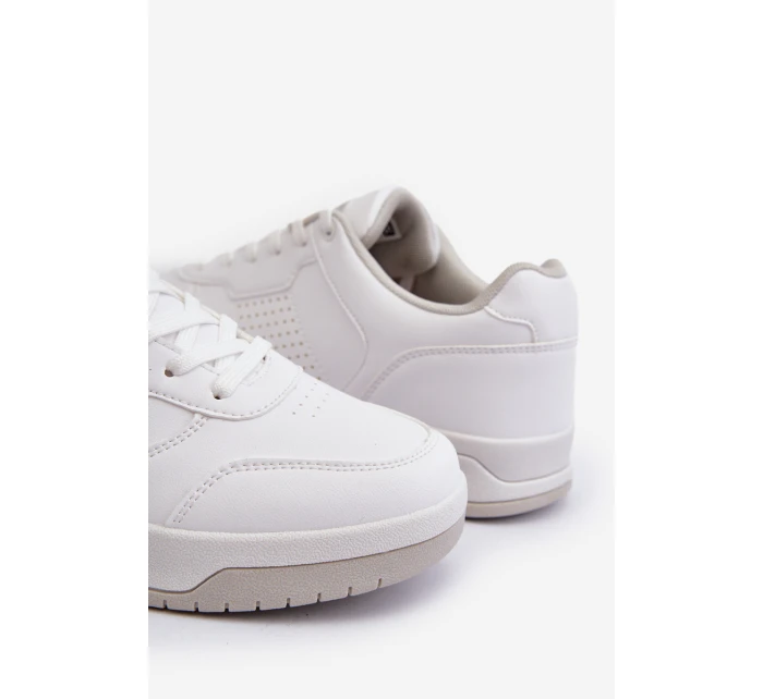 Sneakersy Męskie Z Eko Skóry Białe Radikalle Sneakersy Męskie Z Eko Skóry Białe Radikalle