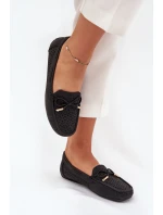 Mokasyny Damskie Z Ażurowym Wzorem I Wiązaniem Czarne Mirisa Mokasyny Damskie Z Ażurowym Wzorem I Wiązaniem Czarne Mirisa
