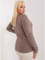 Sweter PM SW model 19319061 ciemny bezowy - FPrice