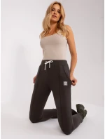 RV DR 9023.49P tmavé khaki tepláky RV DR 9023.49P tmavé khaki tepláky