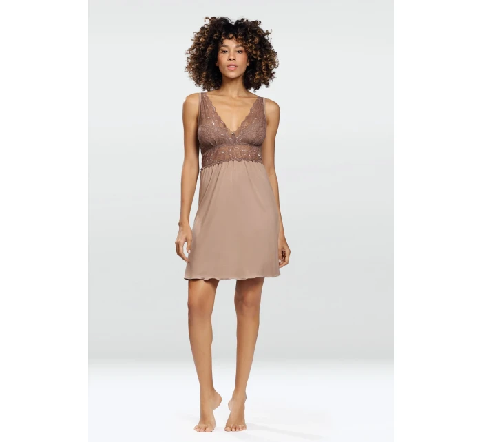 Dámska košieľka Evelina Cappucino chemise - Dkaren