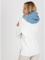 Dámske modro-biele kockované zimné nohavice