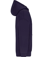 Daiber 8043 Ťažká unisex mikina s kapucňou v oversize strihu 02.8043 tmavo fialová