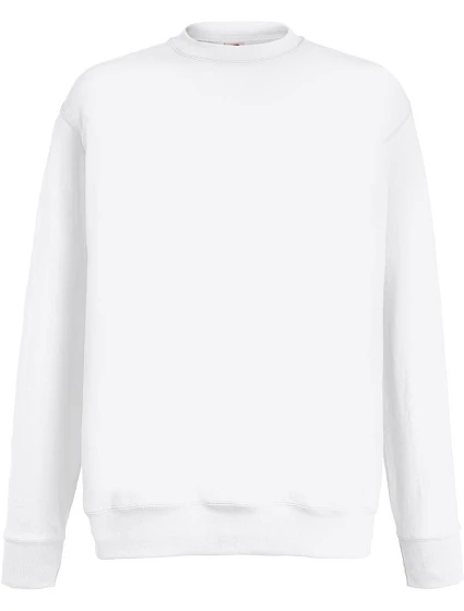 Fruit of the Loom Lightweight Set-In Sweat Pánska mikina 16.2156 biela Fruit of the Loom Lightweight Set-In Sweat Pánska mikina 16.2156 biela