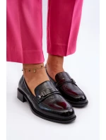 Dámské lakované mokasíny černé model 21655371 - VINCEZA