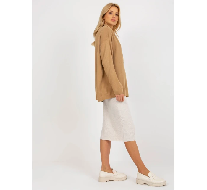 Dámsky sveter LC SW 2261 .00P ťava - FPrice