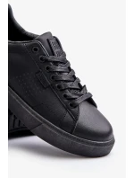 Pánske kožené tenisky ECO Big Star - čierne