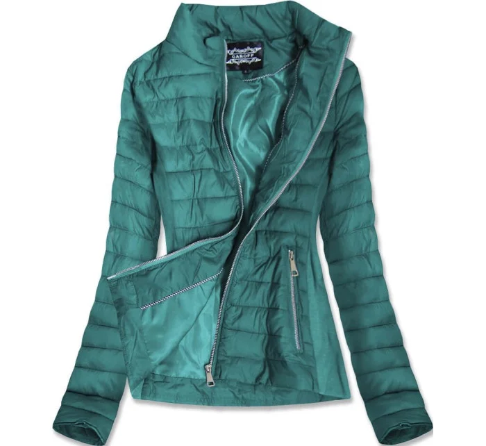 Bunda v mořské barvě s vsadkami 2 model 8726572 - GAROFF