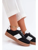 Zamszowe Sneakersy Damskie Daniel Lopez Just Dare SS2D4021 Czarne Zamszowe Sneakersy Damskie Daniel Lopez Just Dare SS2D4021 Czarne