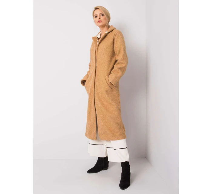 Dámský kabát 217 EN model 14839633 velbloudí - FPrice