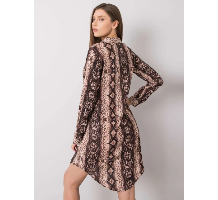 Šaty TO SK hnědá model 15133355 - FPrice Šaty TO SK hnědá model 15133355 - FPrice