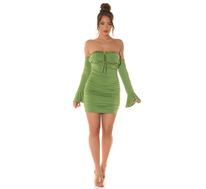 Sexy Koucla off shoulder Mini Dress with Cups