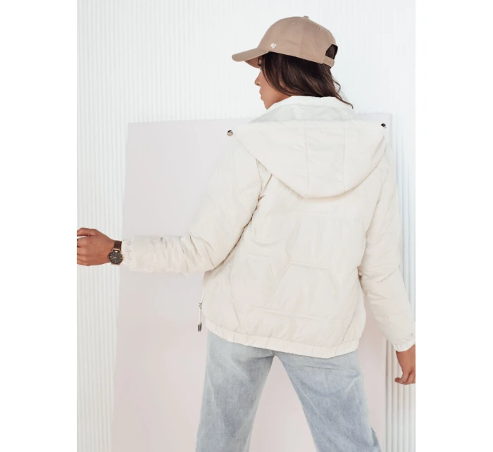 Dámská přechodná prošívaná bunda bílá Dstreet model 21973516 - FashionStreet Dámská přechodná prošívaná bunda bílá Dstreet model 21973516 - FashionStreet