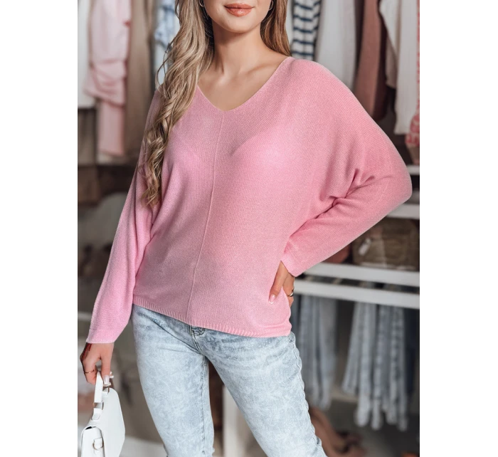 Dámsky oversize sveter NORVAN pink FashionStreet MY2453
