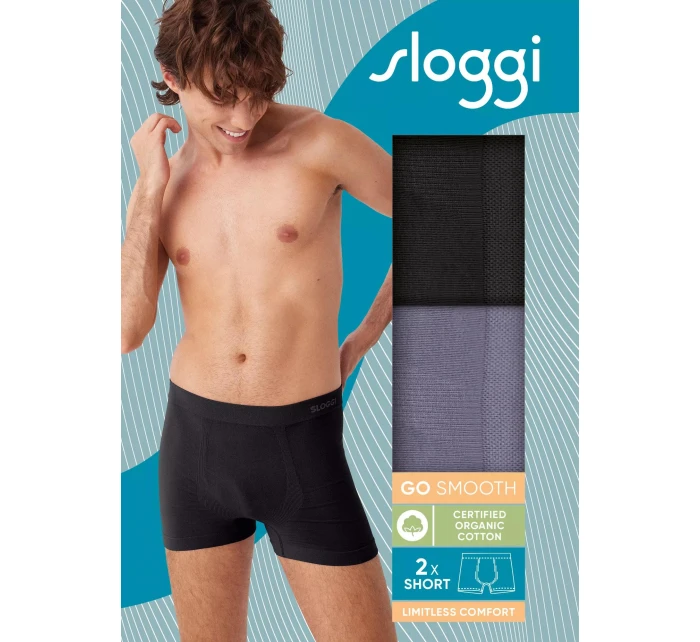 Pánské boxerky GO Smooth Short C2P BLACK   model 21741712 - Sloggi