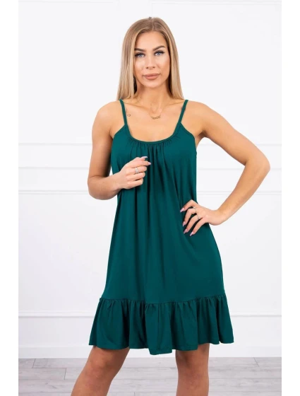 Šaty s model 21753090 páskem zelené - K-Fashion