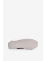 Trampki Męskie Z Eko Skóry Big Star OO174020 Hi-Poly System Białe Trampki Męskie Z Eko Skóry Big Star OO174020 Hi-Poly System Białe