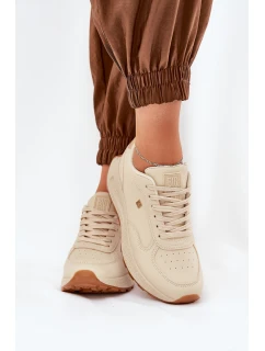 Lekkie Buty Sportowe Damskie Big Star RR274630 HI-POLY SYSTEM Beżowe