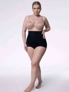 Zoštíhľujúce nohavičky (vysoký pás) 241 Čierna - Julimex