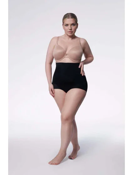 Zoštíhľujúce nohavičky (vysoký pás) 241 Čierna - Julimex