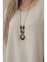 Blúzka nadrozmernej veľkosti s príveskom tmavo béžová Blúzka nadrozmernej veľkosti s príveskom tmavo béžová