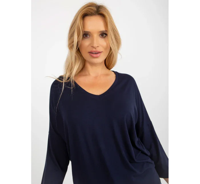 Bluzka RV BZ model 18510331 granatowy - FPrice Bluzka RV BZ model 18510331 granatowy - FPrice