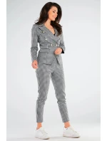 Dámske nohavice A440 čierno-biela - Awama