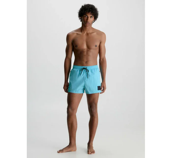 Pánske plavky Short Drawstring Swim Short CK Nylon KM0KM00868CU8 modrá - Calvin Klein