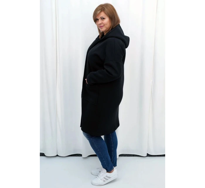 Dámsky kabát s kapucňou 184904 Latoszka - Karko