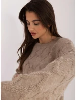 Dámsky sveter AT SW 2361.61 Beige - FPrice Dámsky sveter AT SW 2361.61 Beige - FPrice