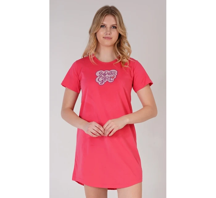 Dámská noční košile s krátkým rukávem Super model 18625831 - Vienetta Dámská noční košile s krátkým rukávem Super model 18625831 - Vienetta