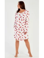 Dámske domáce šaty s dlhým rukávom Heart