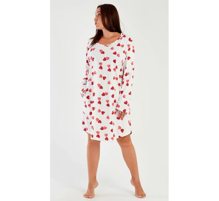 Dámske domáce šaty s dlhým rukávom Heart