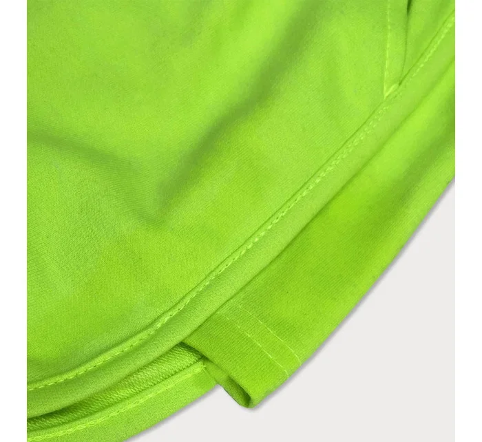 Dámske športové šortky v neónovo zelenej farbe (8K951-153) Dámske športové šortky v neónovo zelenej farbe (8K951-153)