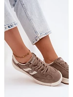 Dámské Sportovní Boty Sneakers Big Star model 22185479 Tmavá béžová - Big Star Shoes