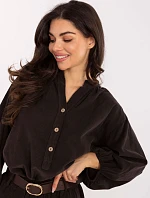 Košeľa IT KS 233607.63 tmavohnedá