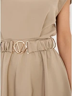 Sukienka MI SK  ciemny bezowy model 22109810 - FPrice