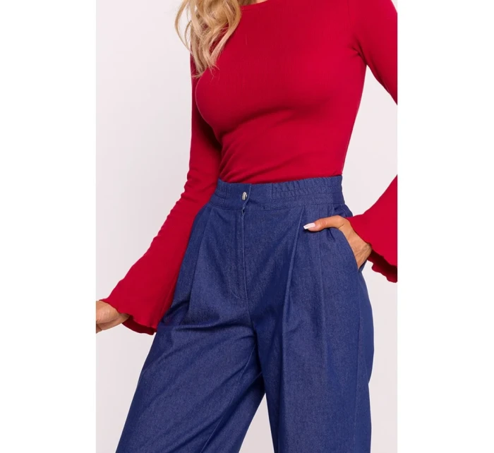 model 20475988 Široké kalhoty modré - Moe model 20475988 Široké kalhoty modré - Moe