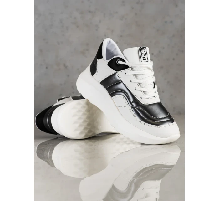 Trendy tenisky dámske biele bez podpätku Trendy tenisky dámske biele bez podpätku