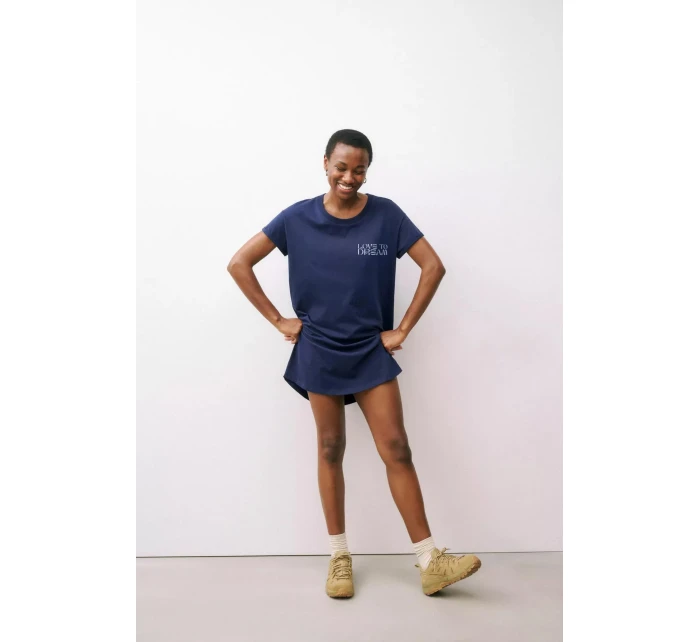 Dámske nočné košele Nočné košele NDK X - BLUE - tmavomodrá 6047 - TRIUMPH