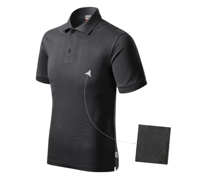 Pánske polo tričko Resist Heavy (ebony gray 94 (značka))