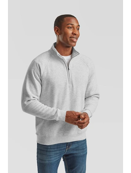 Premium Zip Neck Sweat Mikina s 1/4 zipem model 22458147 black - Fruit of the Loom Premium Zip Neck Sweat Mikina s 1/4 zipem model 22458147 black - Fruit of the Loom
