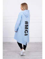 Modrá bunda s potiskem