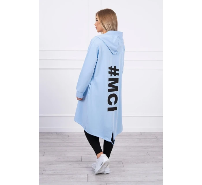 Modrá bunda s potiskem