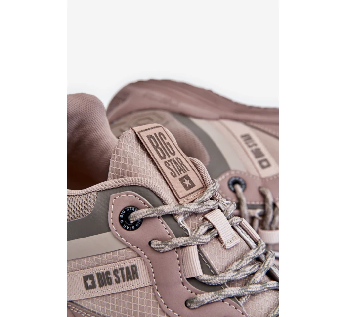 Męskie Lekkie Sneakersy Memory Foam System Big Star LL174151 Beżowe